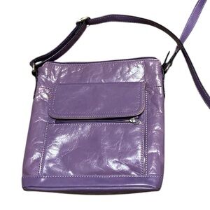 Gianni Bini Purple crossbody leather bag